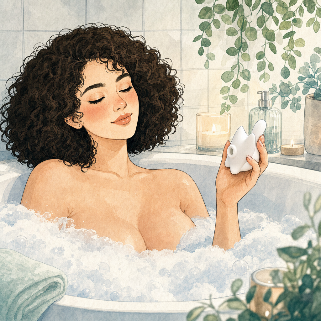 V789 hover bath scene