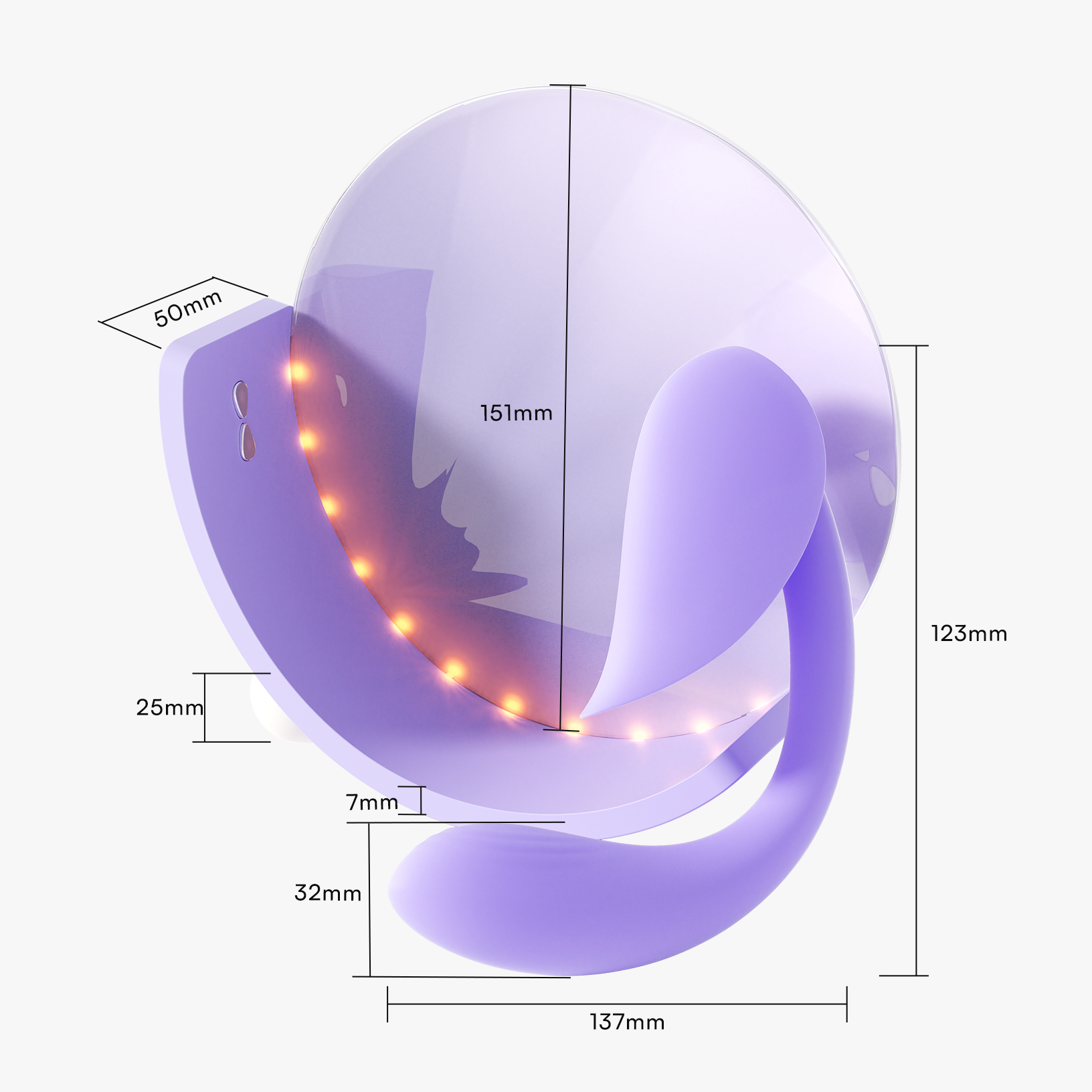 Sleeping Beauty tapping vibrator with base