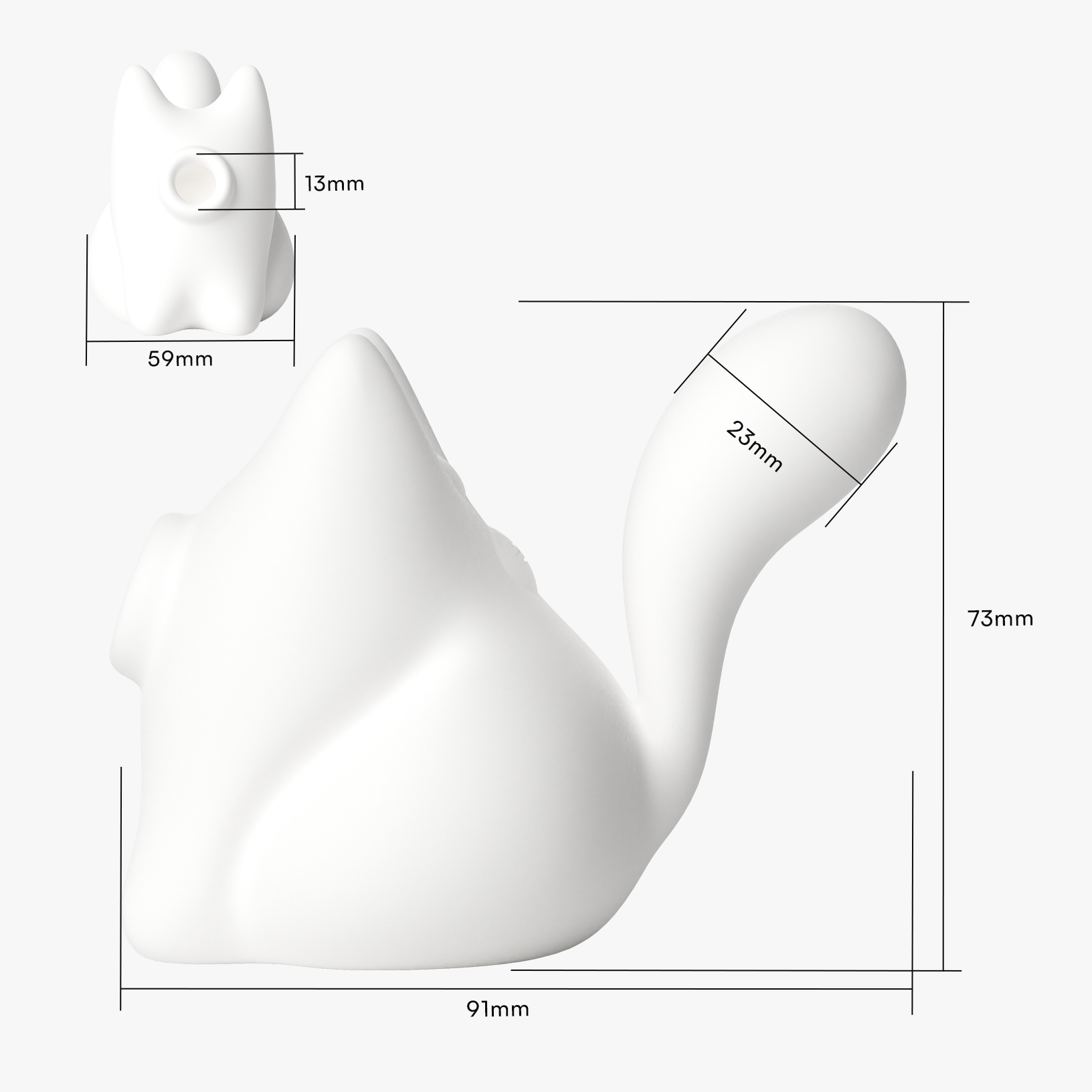 Cat shape suction vibrator